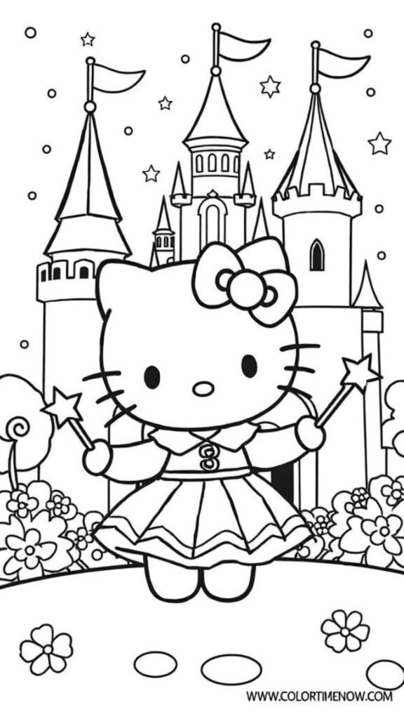Hello Kitty Coloring Pages