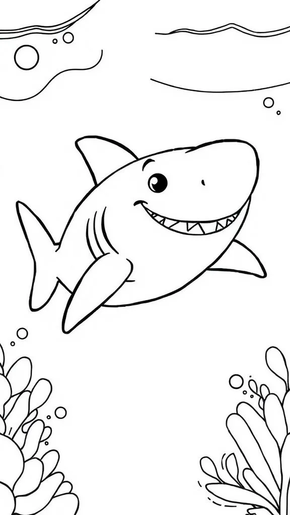 Shark Coloring Page