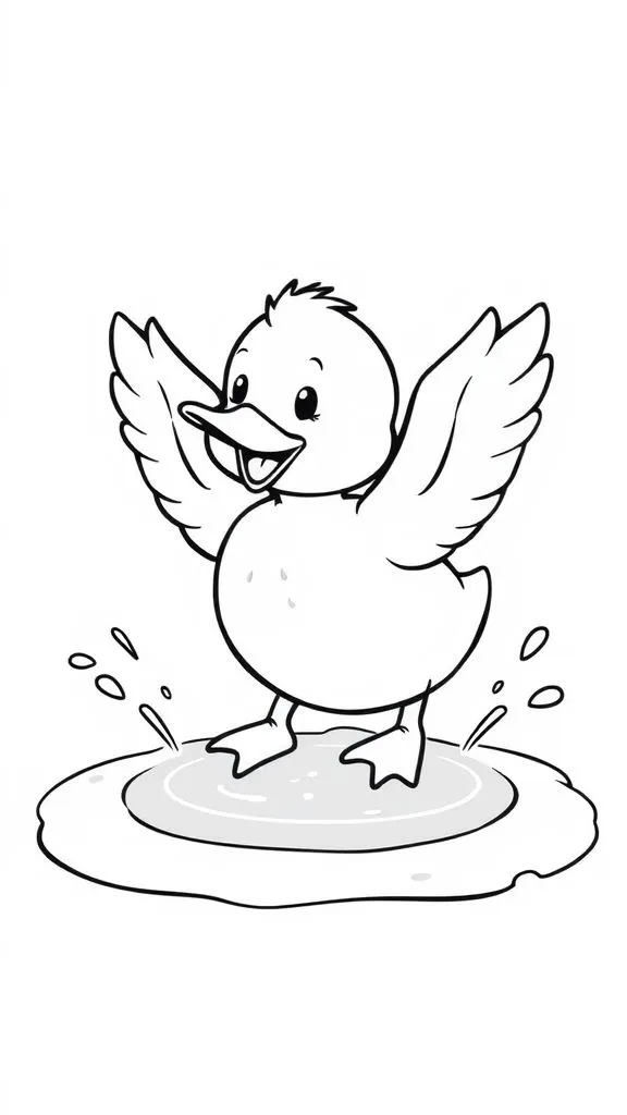 Duck Coloring Pages