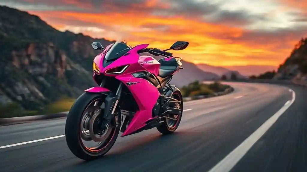 Bold Pink Motorcycle Color Trend 2025